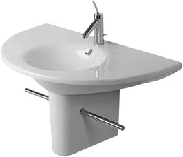 Lavabo e semicolonna Starck 1 Cm.75x55