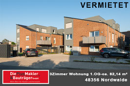 PLZ 48356 - Obj. -Nr. 1008 - 3-Zimmer-Neubauwohnung (1.OG)