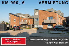 PLZ 48356 - Obj. -Nr. 1030 - 3-Zimmer-Etagenwohnung (1.OG)