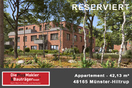 PLZ 48165 - Obj-Nr. 1023 -  Neubau Appartement in Münster-Hiltrup