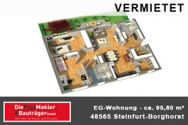 PLZ 48565 - Obj. -Nr. 973 - EG-Wohnung in Steinfurt-Borghorst