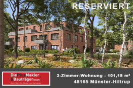 PLZ 48165 - Obj-Nr. 1022 -  Neubau 3-Zimmer-Wohnung in Münster-Hiltrup