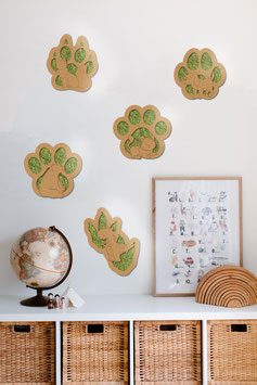Empreintes d'animaux (bois & végétal) - Kit créatif
