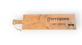 Borrelplank model wijnglazen