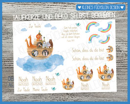 Kerzenfolie Arche Noah