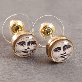 Ohrstecker Mondgesicht