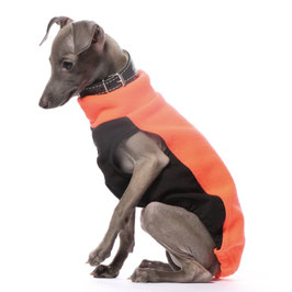 DG Fleece Top Puppy / Neon Orange