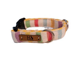 Kleines Halsband / Candy Cotton gestreift / Größe XS