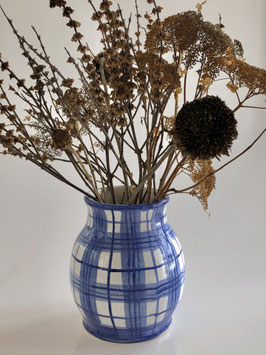 Medium Plaid Vase 6.5 inches