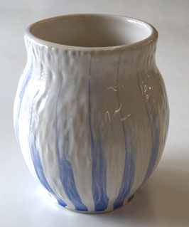 Blue Striped Vase