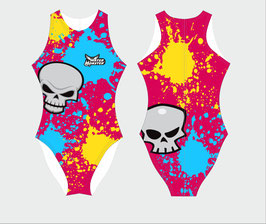 Maillot de bain water-polo fermeture éclair Skull