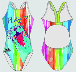 Maillot de bain une pièce bretelles larges Play