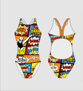 Maillot de bain une pièce bretelles larges Natation BD