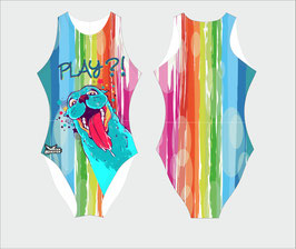 Maillot de bain water-polo fermeture éclair Play