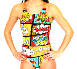 Maillot de bain une pièce bretelles larges Water-polo BD