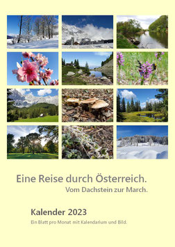 Wandkalender 2023 "Eine Reise durch Österreich."