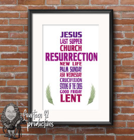 Lent A4 Wall Digital Print