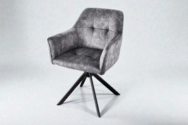 Stuhl No.6 Drehbar Grau