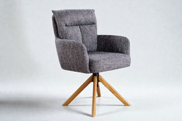 Stuhl No.3 Drehbar Grau