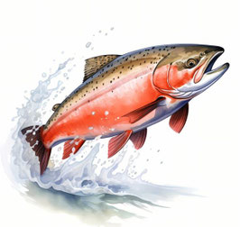 Lachs Würstchen gedörrt 350 gr.