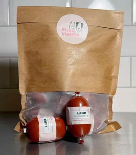 Lamm Mini Trainingswurst 8 x 100 gr.