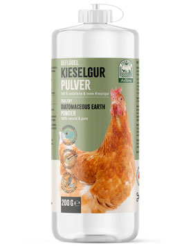 Kieselgur Pulver für Hühner 200 gr.