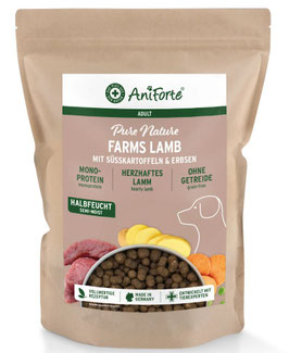 Halbfeuchtes Trockenfutter Farms Lamb "Lamm mit Süsskartoffeln"