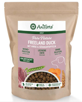 Halbfeuchtes Trockenfutter Freeland Duck "Ente mit Hirse"