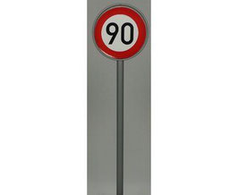 Verkehrszeichen 274 Höchstgeschwindigkeit 90km/h