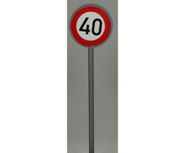 Verkehrszeichen 274 Höchstgeschwindigkeit 40km/h