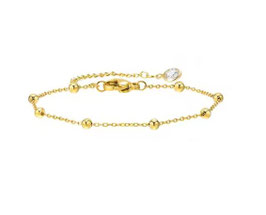 Bracelet mailles boules - élégance intemporelle