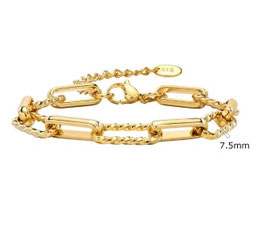Bracelet Acier Mailles Rectangulaires