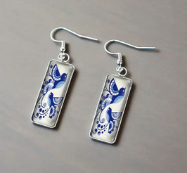 Boucles d'Oreilles Rectangles Animaux
