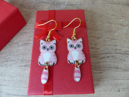 Boucles d'oreilles chats modèle 1
