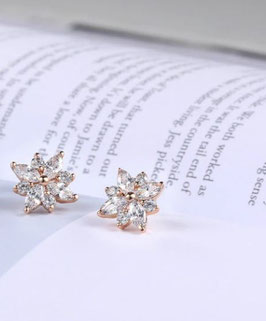 Boucles d'Oreilles Flocon de Neige (réf : 202NO)