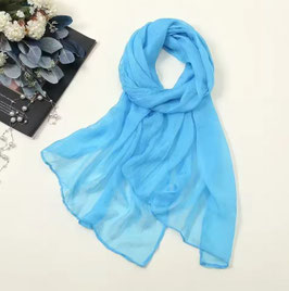 Etole Légère Polyester Bleue Claire