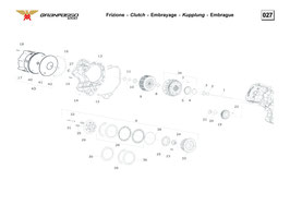 027 Kupplung : Deckel / Reib+Druckscheiben / Federn / Neutralschalter