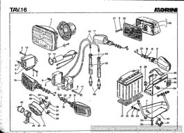 TAVOLA N.16 Licht/Regler/Batterie/Horn/Blinker