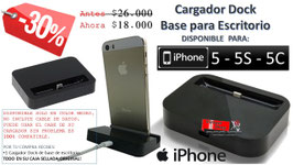 Cargador Dock Base Escritorio para iPhone 5 5S 5C