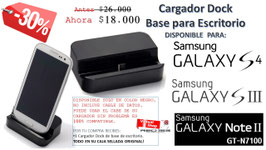 Cargador Dock Base Escritorio para Samsung Galaxy S3 S4  Note 2