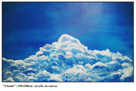 "Wolken" | 150x100cm | Acryl/Leinwand auf Holzrahmen gespannt