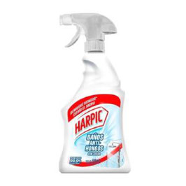 Líquido baños anti-hongos con cloro Harpic de 650 ml con atomizador RTT