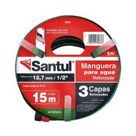 Manguera reforzada con conexión de 15 m