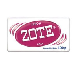 Jabón de lavandería Zote rosa de 400 gr