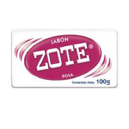 Jabón de lavandería Zote rosa de 100 gr