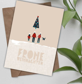 Weihnachtskarte "Familie"