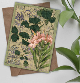 Postkarte / Klappkarte * Oleander