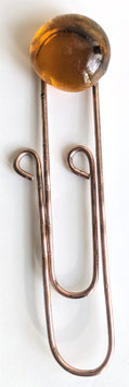 Paperclip Glasstein gelb