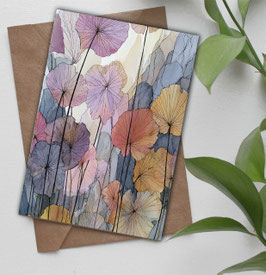 Postkarte / Klappkarte * Bunte Blätter