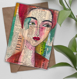 Postkarte / Klappkarte * Bea